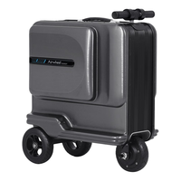 Airwheel 爱尔威 电动行李箱小型可骑行拉杆登机箱铝框可坐旅行箱男女儿童箱 24英寸SE3T—智慧黑