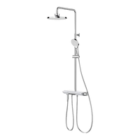 恒洁（HEGII）淋浴花洒套装T7 钢琴按键大平台水温数显花洒HMF176-333C-超体店