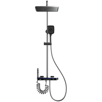 浪鲸 恒温淋浴花洒套装钢琴花洒全套增压自洁沐浴器精铜浴室淋雨器 基础款增压雨淋