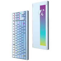 METAPHYUNI 玄派 玄熊猫 PD75M-V2 81键 三模键盘 白蓝渐变侧刻 冰淇淋轴 RGB