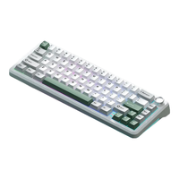 WEIKAV 维咖 WK68 66键 三模机械键盘 白色 茶轴 RGB