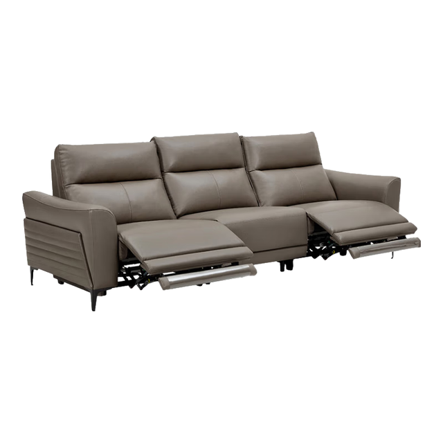 顾家家居 90.DK.6055 真皮沙发 三人位2电动 落日橙