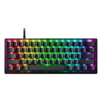 RAZER 雷蛇 猎魂光蛛竞技版 87键 有线机械键盘 黑色 雷蛇红轴（线性光轴）RGB
