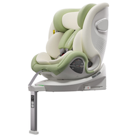 ledibaby乐蒂宝贝婴儿童座椅0-4-12岁汽车用宝宝坐椅车载可坐可躺 太空舱Pro+智能版【春芽绿】