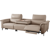  顾家家居 KUKA  90.DK.6196 现代电动功能沙发 三人位右电动 魅影黑