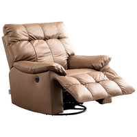 CHEERS 芝华仕 30266 真皮单人电动沙发 赤陶橘 无线充支架款