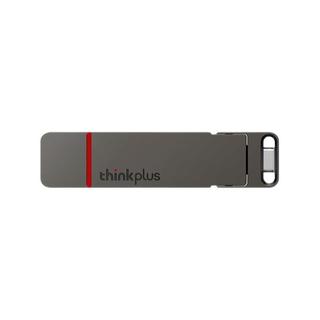 thinkplus TU200 Pro USB 3.2 固态U盘 灰色 128GB Type-C/USB-A双口