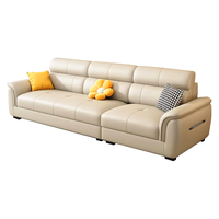 移动端、京东百亿补贴：费杰罗 真皮沙发客厅2024现代简约小户型家用高靠皮艺沙发926#2.1m