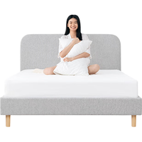 蓝盒子Z Base布艺床头软包简约床架卧室大床现代家具家用双人实木床