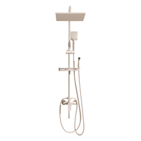 micoe 四季沐歌 淋浴花洒套装 奶油风白色增压精铜龙头淋雨器套装自洁除垢花洒