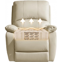  顾家家居 KUKA  90.DK.A092 多功能单人沙发椅 杏仁白 手动带摆转款