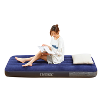 INTEX 充气床垫午休简易气垫床家用单人冲气床双人便携折叠床加厚