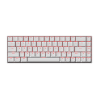  美加狮 MAD CATZ FIRE68 68键 有线机械键盘 白色 双轨磁白轴 RGB