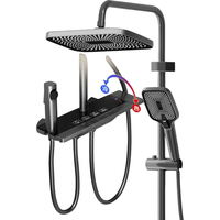 惠达淋浴花洒套装精铜主体顶喷增压淋浴洗澡家用卫生间沐浴花洒DW699