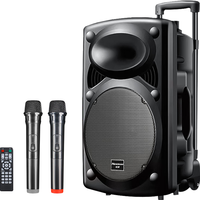 纽曼 大音量 广场舞音响 蓝牙拉杆 双麦