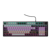 达尔优 EK815pro 98键 有线机械键盘 黑灰拼色 梦遇hifi轴 混光