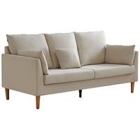 QuanU 全友 102610A-2 现代简约直排布艺沙发 三人位