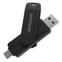 CHIPFANCIER 高速固态U盘金属 Windows To Go 大容量 USB3.1 GEN2 SE D（双头） 512G