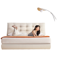 京东京造家居小黑牛真皮床 头层牛皮羽绒靠包双人床1.8×2米黑 静谧黑