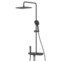 瑞尔特（R&T）淋浴花洒套装全套全铜主体水路自清洁增压钢琴按键大置物台K25