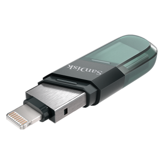 闪迪 Sandisk  欣享豆蔻系列 iXPand USB3.1 U盘 黑色 128GB Lightning/USB-A