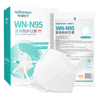 winner 稳健医疗 稳健高透N95医用防护口罩头戴式15只