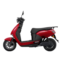 五羊-本田摩托车e-POP长续航电动车1200W铅酸鼓刹72V20Ah外卖上班代步电摩哑光红