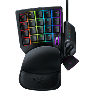RAZER 雷蛇 塔洛斯魔蝎V2 专业版 20键 有线机械键盘 黑色 模拟光轴 RGB