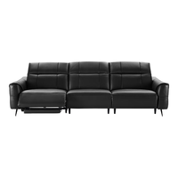  顾家家居 KUKA  90.DK.6236 意式电动功能沙发 三人位右电动 魅影黑