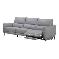  乐至宝 LAZBOY  GN.663 罗马 皮艺电动沙发  小3人位双电动 雕塑灰