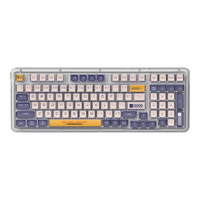 罗技（Logitech）琥珀系列 K98M无线/蓝牙双模客制化机械键盘 AI键盘gasket结构 全键热插拔 游戏电竞办公键盘 【个性设计款】 半透极光紫