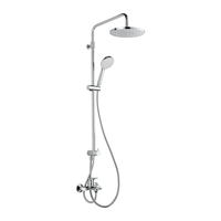 TOTO 东陶 淋浴花洒套装 TBW01S04B手持花洒+TBS03302B龙头+DM907CS顶喷花洒