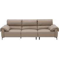  顾家家居 KUKA  云端系列 DK.1253 垂耳扶手意式沙发 三人位 燕麦色