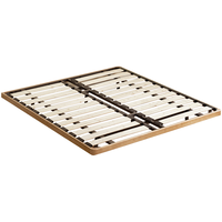 维莎实木悬浮床现代简约无床头床架民宿出租房经济型排骨架双人床 原木色1.2*1.9米+J32床垫