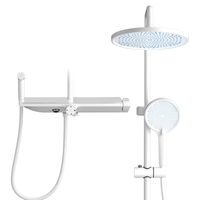 SSWW 浪鲸 淋浴花洒套装 四功能带增压喷SKQM016A-WH4-1