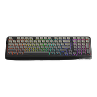达尔优 三模客制化 机械键盘  天空轴V3 白烟青 RGB
