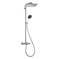 hansgrohe 汉斯格雅 双飞雨360大方形顶喷恒温浴缸龙头淋浴花洒  26162007(升级境雨白色)
