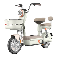 雅迪 YadeaC15新国标长续航48V24Ah锂电女士电动自行车 奶油白