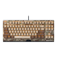 RAZER 雷蛇 黑寡妇蜘蛛X竞技版 CFHD联名款 87键 有线机械键盘 黑色 雷蛇绿轴 单光