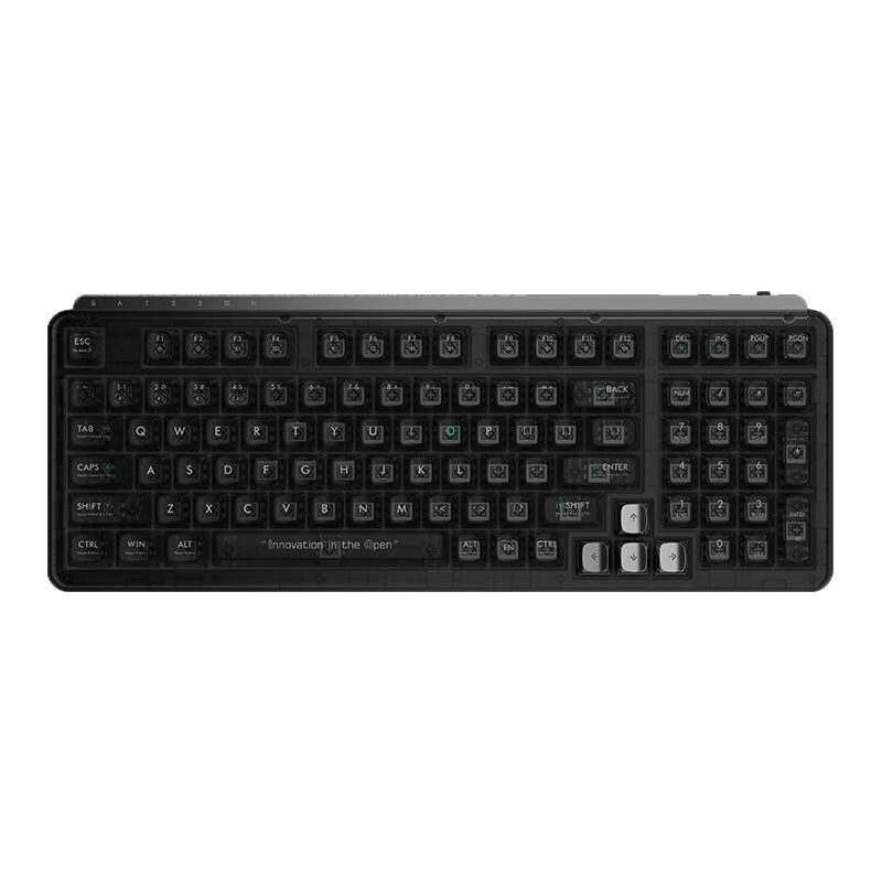 MIIIW 米物 BlackIO 2.4G蓝牙 多模无线机械键盘 暗银 MX水母轴 RGB