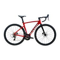 坎普（CAMP）SR3 碟刹版自行车碳纤维前叉轻量铝合金运动赛车一体式油碟公路车 电镀红 24速 490码 700c