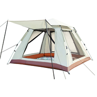 欧菲斯 德国全自动帐篷3-4人帐篷户外双层防晒防雨8件套升级版