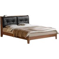 YESWOOD 源氏木语 K00B154 真皮软包床 糯米白 180*200cm 真皮款