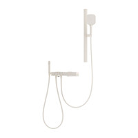 海尔（Haier）控温淋浴花洒全套装 家用淋浴器增压花洒头钢琴按键L503W 奶白