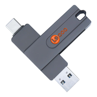 来酷 Lecoo KU200 USB3.2 U盘 灰色 512GB USB-A/Type-C
