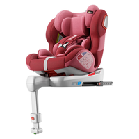 Heekin德国 智能儿童座椅0-12岁汽车用婴儿宝宝360度旋转isofix接口 智能款-烈焰红