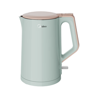 美的 Midea电水壶304不锈钢双层防烫电热水壶开水壶暖水壶