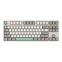 ikbc C200工业灰 cherry樱桃键盘 有线机械键盘电竞游戏办公键盘 87键青轴 87键 工业灰