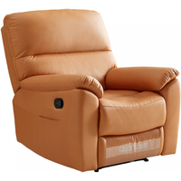 QuanU 全友 102906A 多功能布艺单椅 橙色 手动款