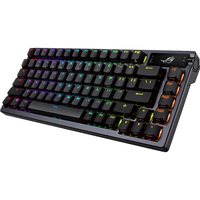 ROG/玩家国度 三模游戏键盘 机械键盘 PBT键帽 热插拔 Gasket结构 OLED屏 雪武白轴  RGB